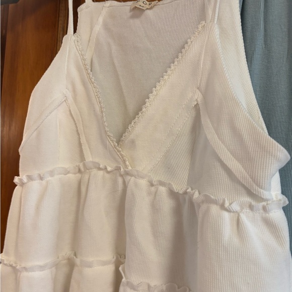 POL outfit white tank and baby blue floral pants new size medium - Picture 2 of 6